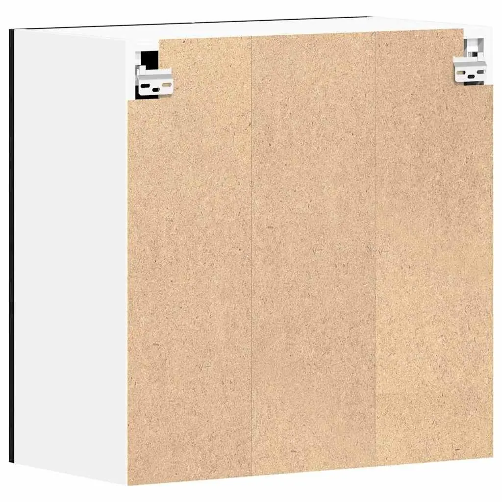 Hanging Kitchen Cabinet Black Oak Modern Storage Organiser 60x31x60cm