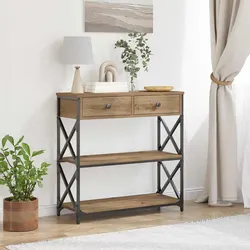 Specifications of Rustic Wooden End Table Console
