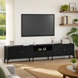 Black Oak TV Cabinet Specifications: 200 x 25 x 44 cm