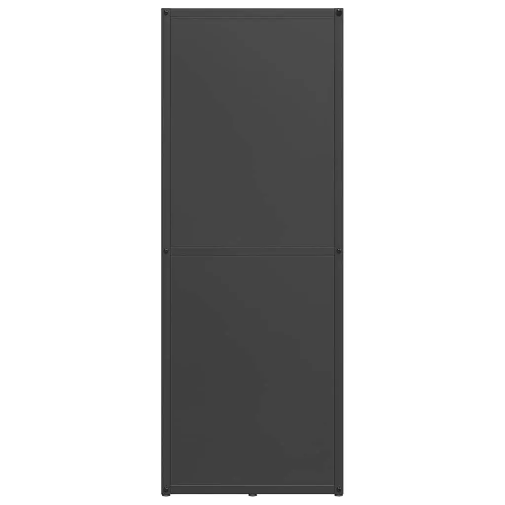 Firewood Rack Indoor Use Black 40x30x80 cm Log Storage Holder Cold-rolled Steel