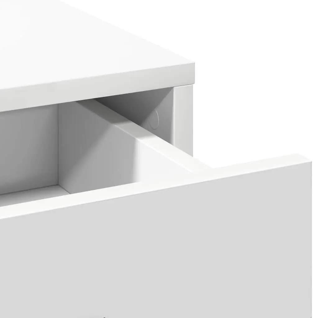 Dressing Table Bedroom Vanity White with Mirror LED Lights and Storage Drawers