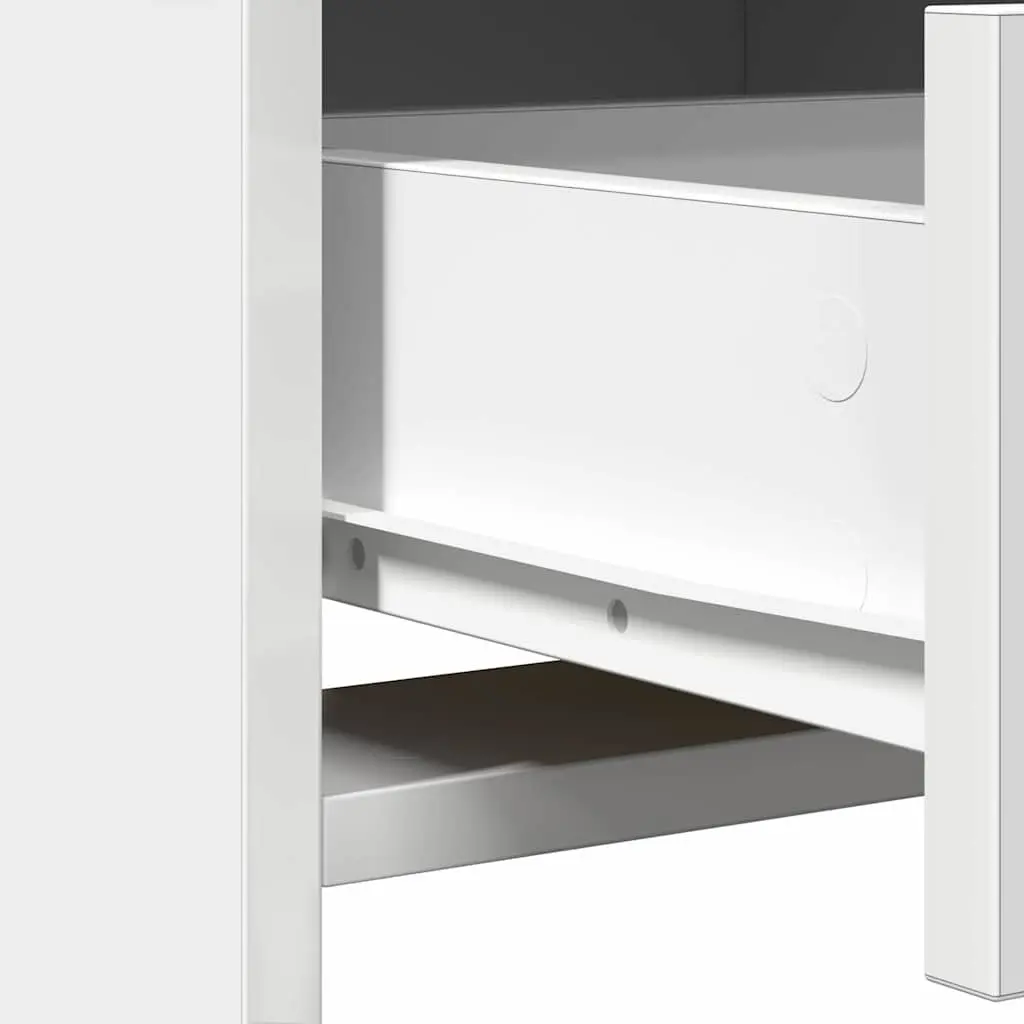 Dressing Table Bedroom Vanity Unit White with Mirror LED Lights Storage