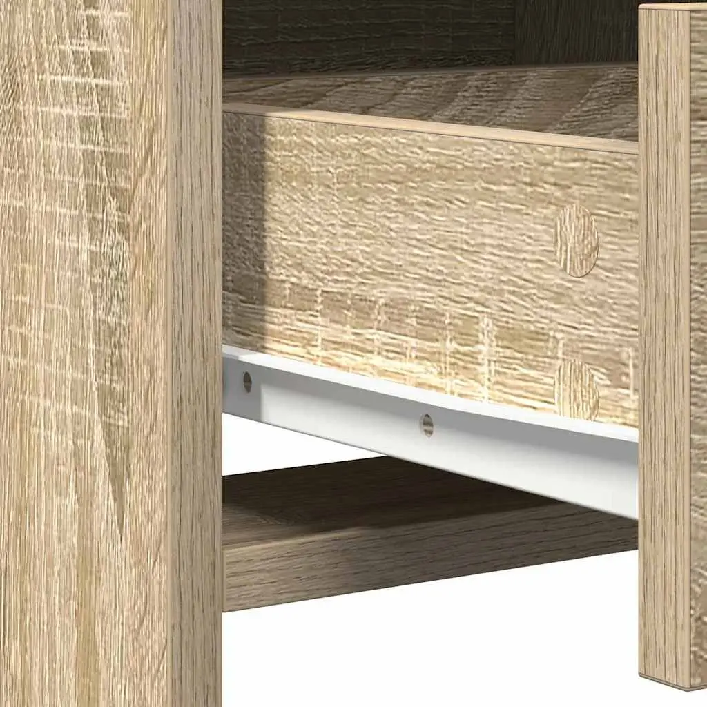 Highboard Buffet Sideboard Cabinet Storage Dining Room Furniture Brown Modern