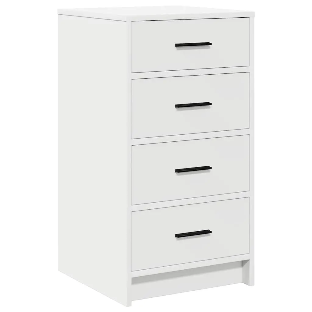 40 x 41 x 75 cm White Sideboard with Drawer
