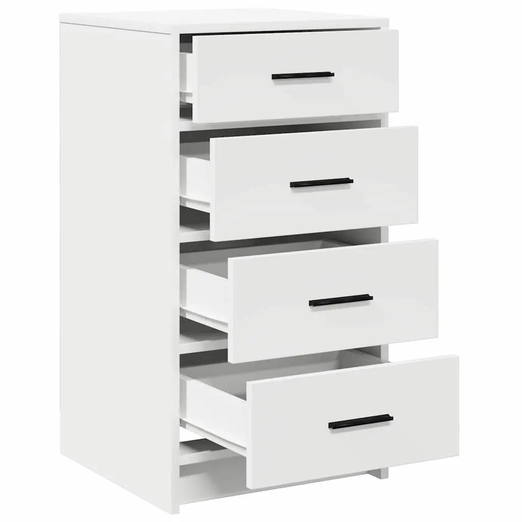 40 x 41 x 75 cm White Sideboard with Drawer