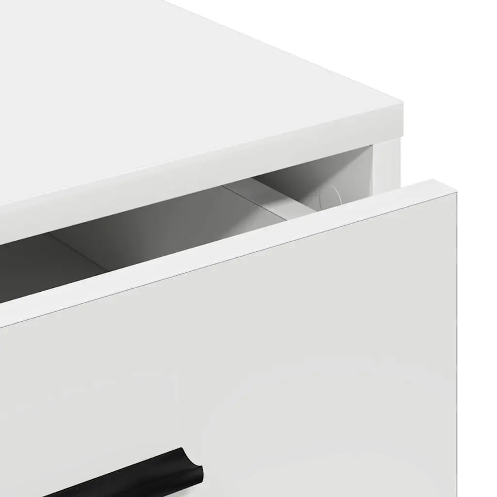 40 x 41 x 75 cm White Sideboard with Drawer