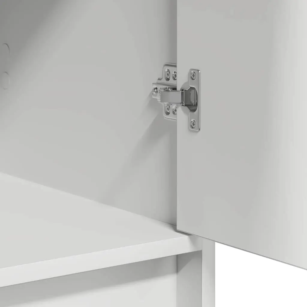 Sideboard for Living Room White Modern Storage Cabinet 40 x 40.5 x 75 cm