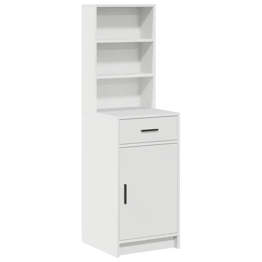 Highboard Storage Cabinet White 40 x 40.5 x 135cm Modern Furniture Buffet