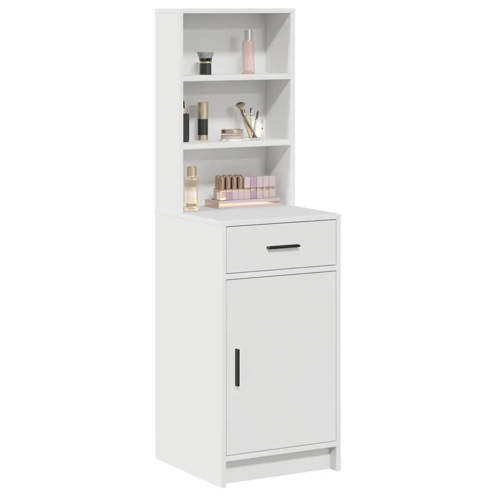 Highboard Storage Cabinet White 40 x 40.5 x 135cm Modern Furniture Buffet