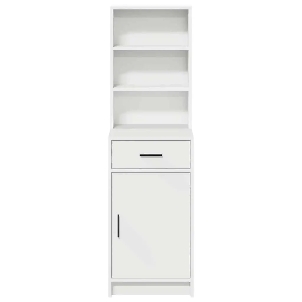 Highboard Storage Cabinet White 40 x 40.5 x 135cm Modern Furniture Buffet