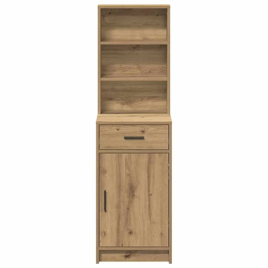 Highboard Storage Cabinet for Dining Room Brown Engineered Wood 41 x 40 x 135 cm