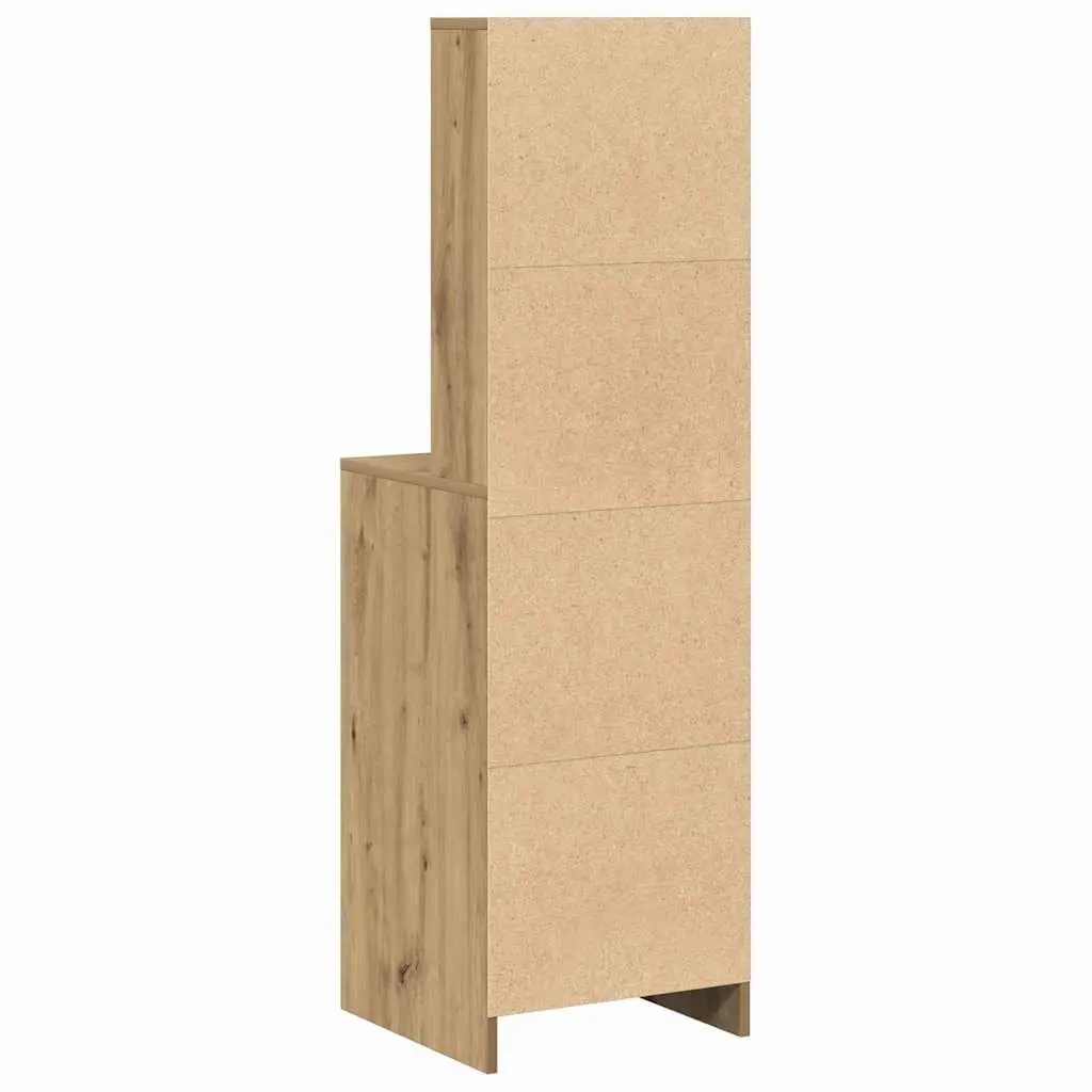 Highboard Storage Cabinet for Dining Room Brown Engineered Wood 41 x 40 x 135 cm