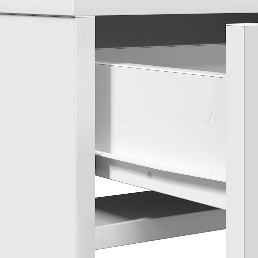 Dressing Table White Bedroom Vanity Unit Drawers Mirror LED Lights Storage
