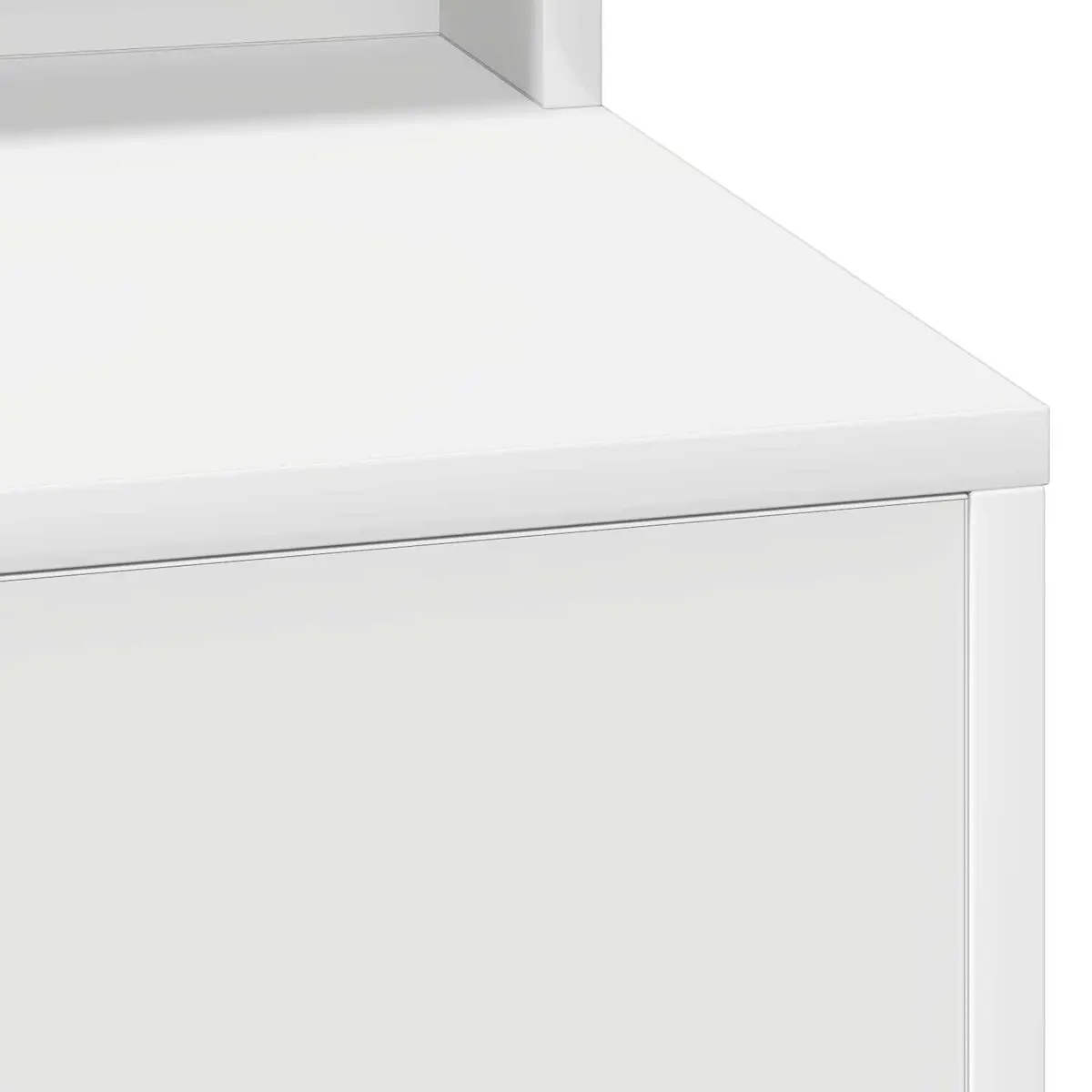 Dressing Table White 78.5 x 41 x 135 cm Bedroom Vanity Mirror LED Lights Storage