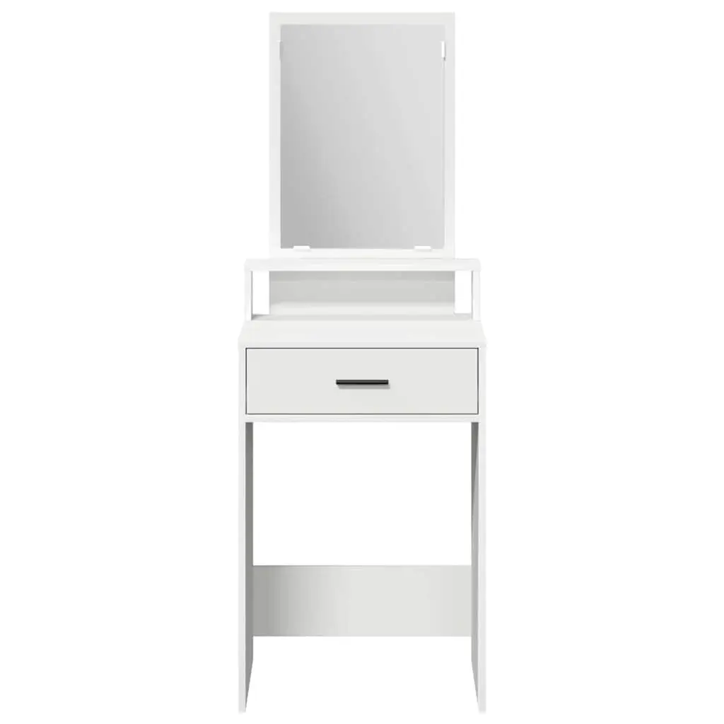 Dressing Table Bedroom Vanity Unit with Mirror and Drawers Storage White 50 x 41 x 140 cm