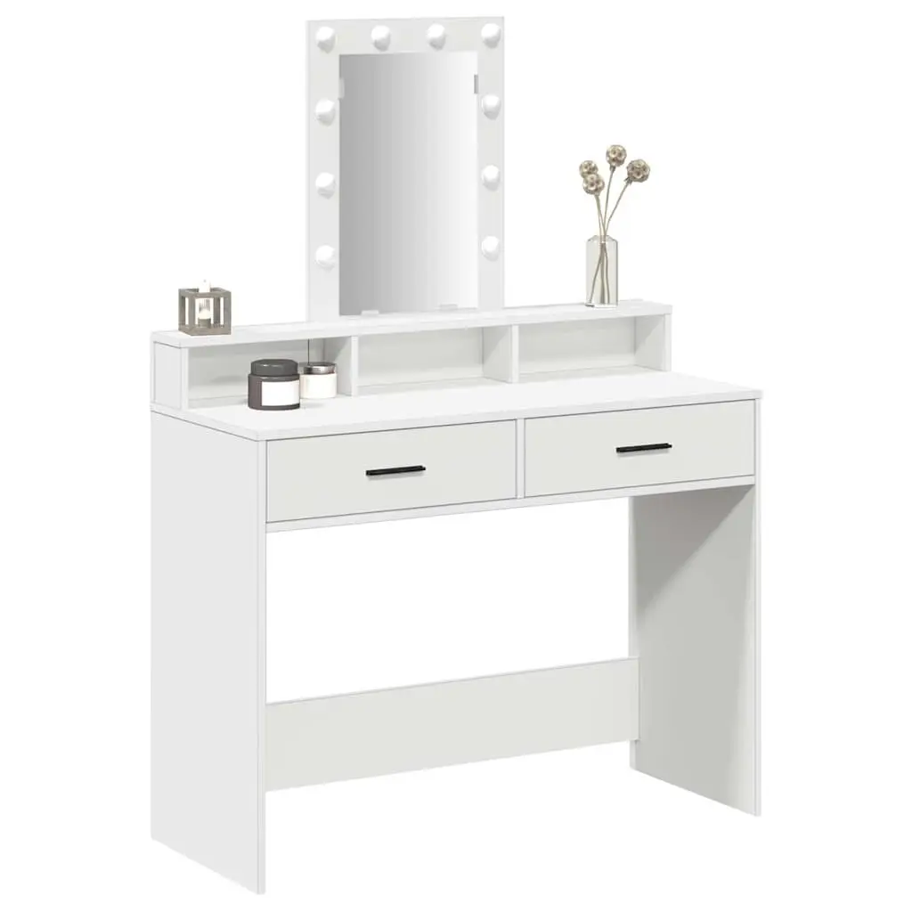 White Dressing Table with USB Charging
