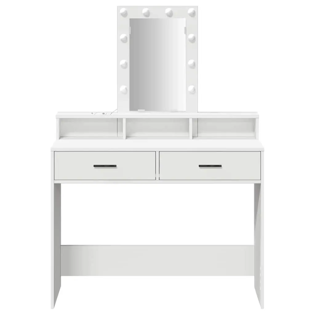 White Dressing Table with USB Charging