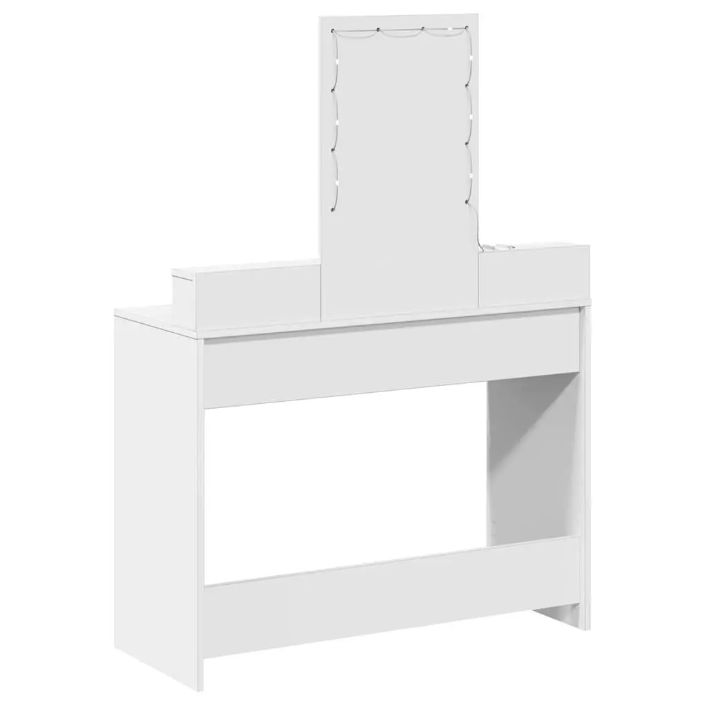 White Dressing Table with USB Charging