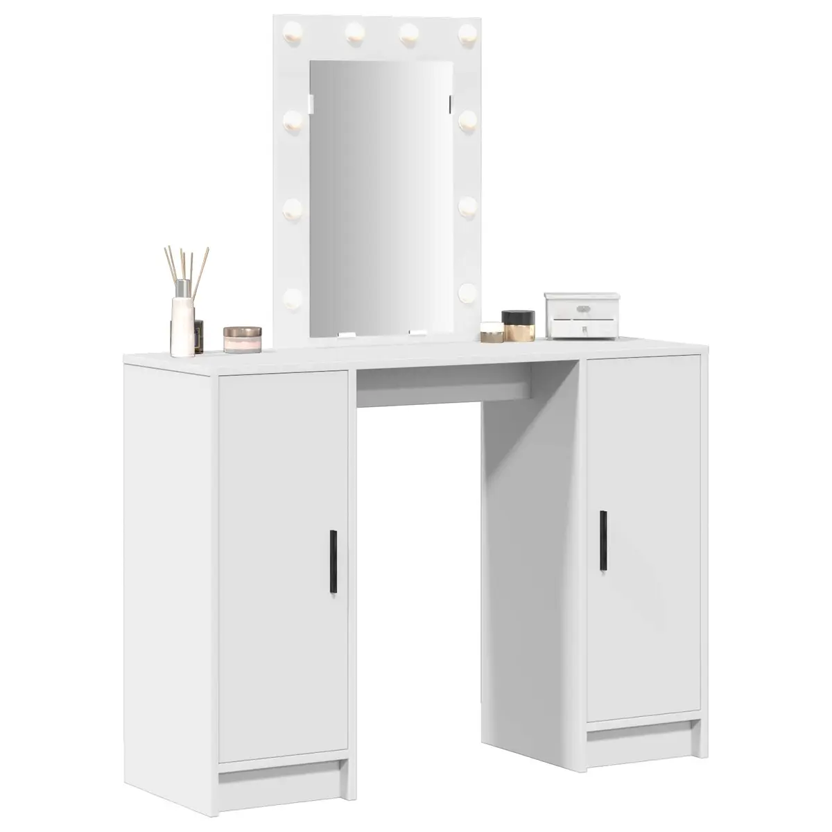 Dressing Table 102x33x135cm with Mirror and LED Lighting