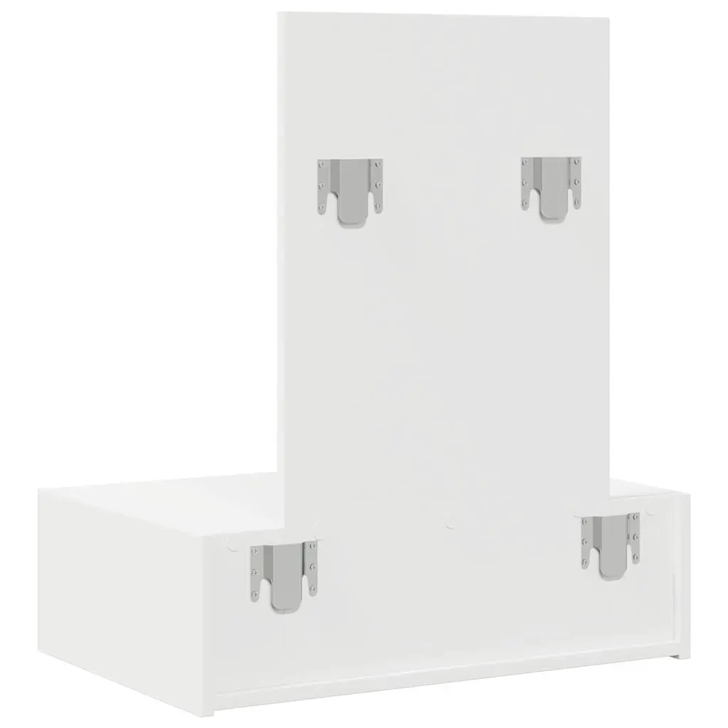 White Dressing Table Bedroom Vanity Unit Modern Design Engineered Wood Storage