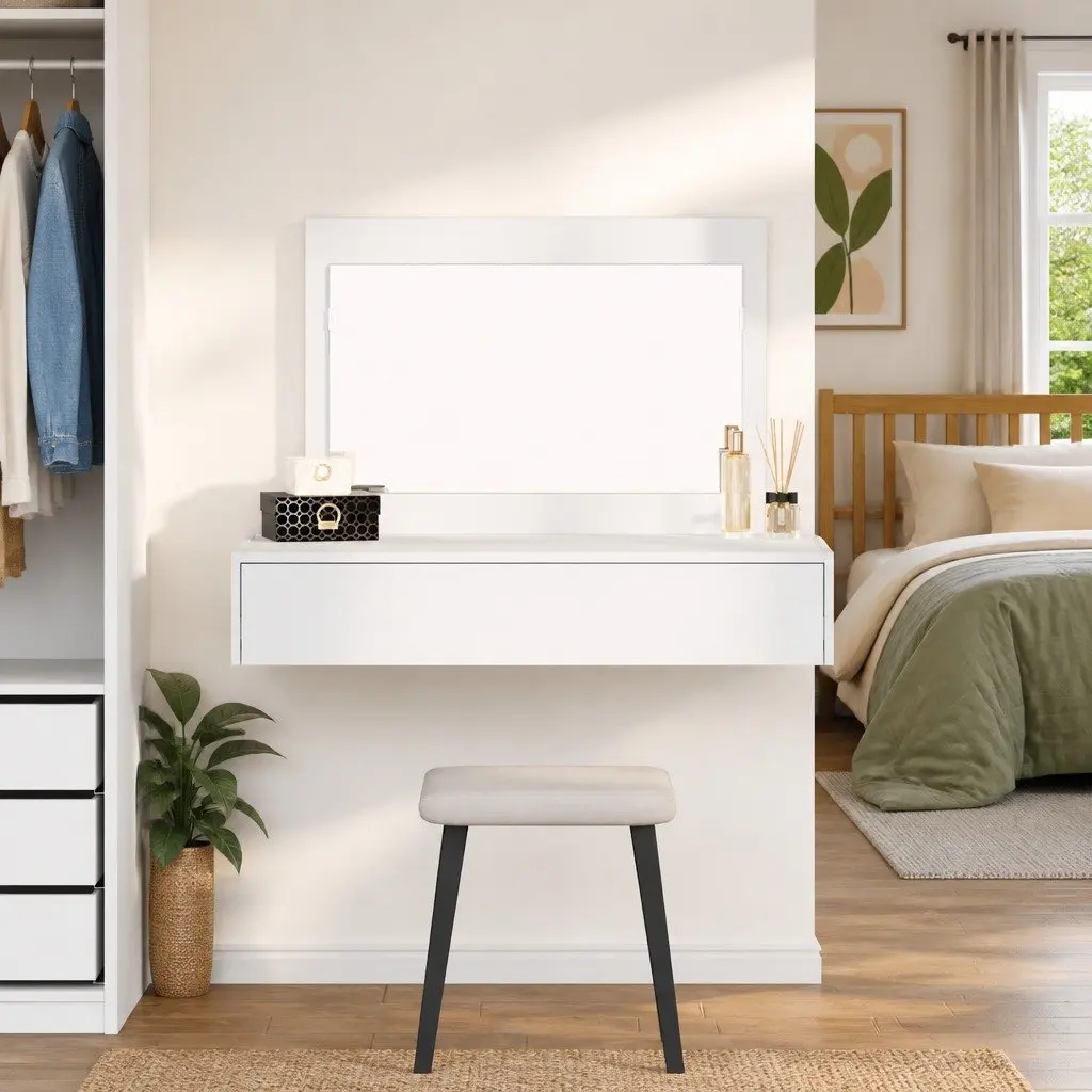 White Dressing Table Unit