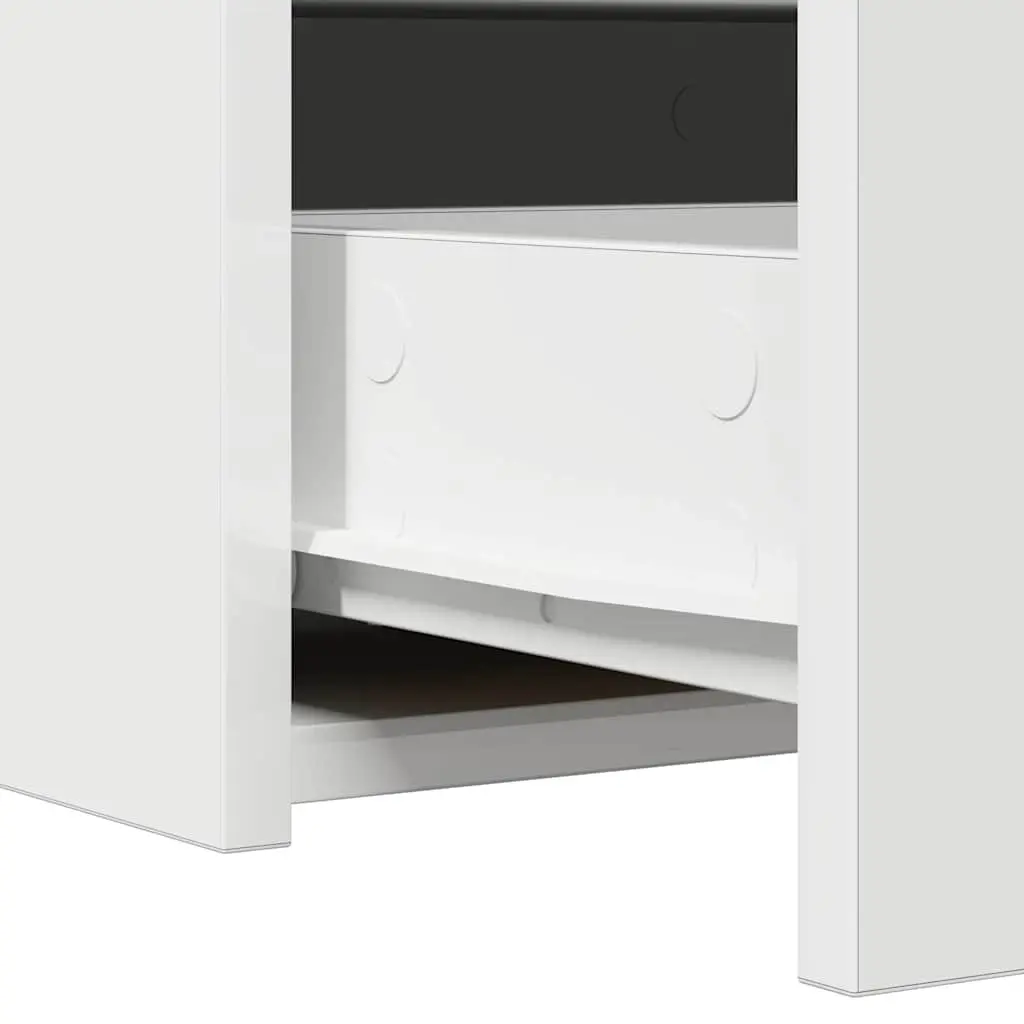 White Dressing Table Bedroom Vanity Unit Modern Design Engineered Wood