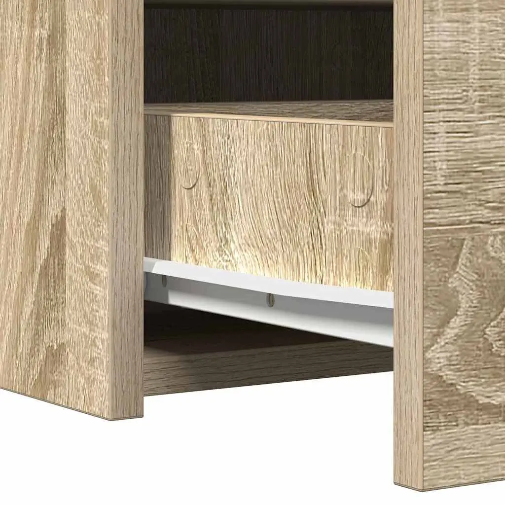 Dressing Table Bedroom Vanity Unit Brown Engineered Wood 60 x 40 x 70 cm