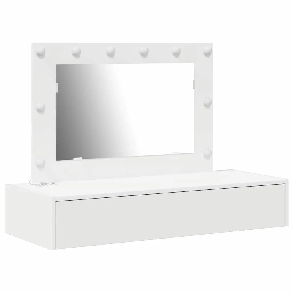 White Dressing Table with Storage Drawers