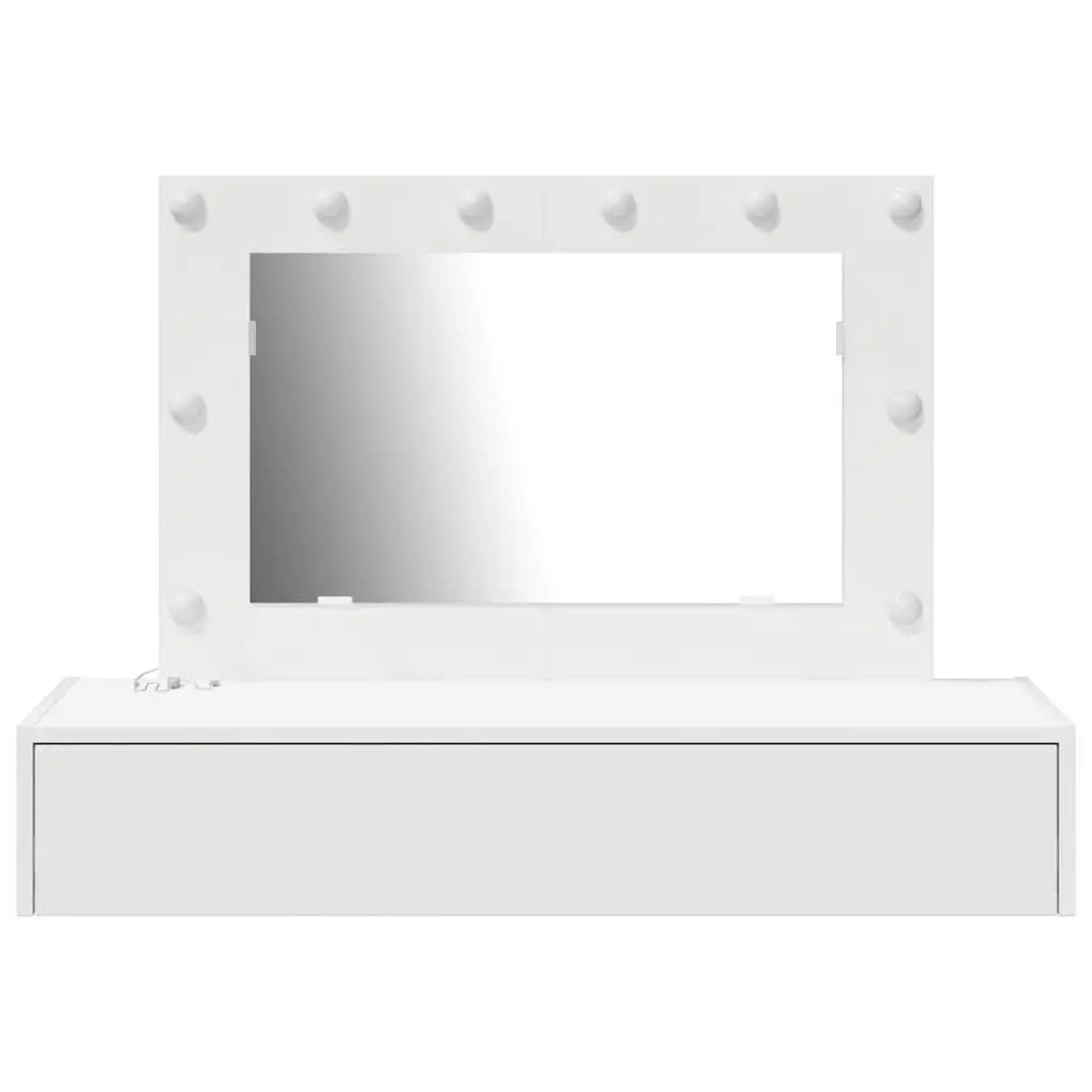White Dressing Table with Storage Drawers