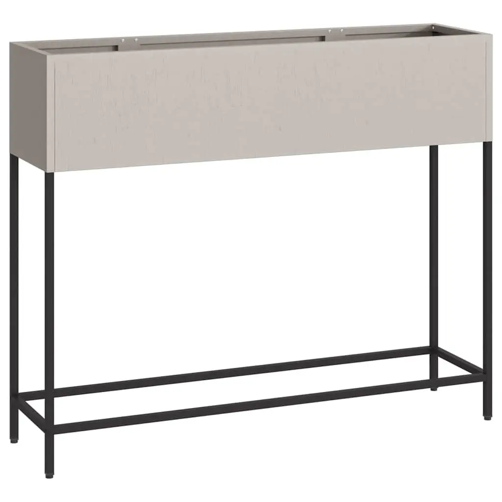 Raised Garden Planter Rectangular Outdoor Metal Weathering Steel 100x26x82cm