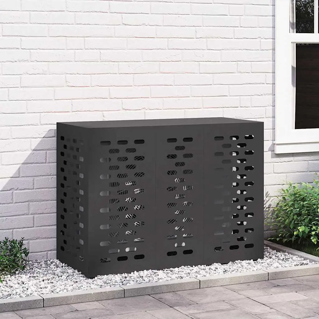Air Conditioner Cover Rectangular Outdoor AC Unit Protection Black 110x50x80cm