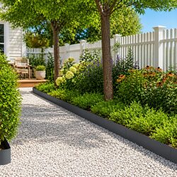 Garden Lawn Edging Dimensions: 100cm x 20cm Anthracite 30pcs
