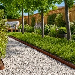 20 Pieces of Weathering Steel Lawn Edging - Specs Inside