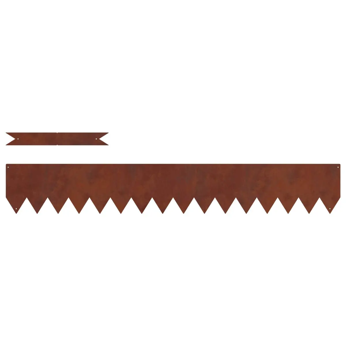 Garden Lawn Edging for Outdoor Use 20 Pieces Weathering Steel Border Landscape Pathway Separator