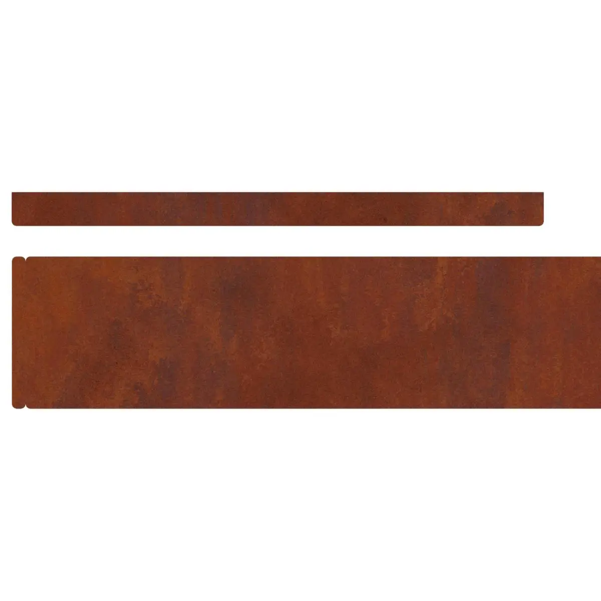 Garden Lawn Edging 450cm Brown Weathered Steel Border Landscaping Fence Edging