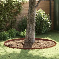 Garden Lawn Edging – 4 Pcs, 450 x 10 x 0.05 cm, Weathering Steel