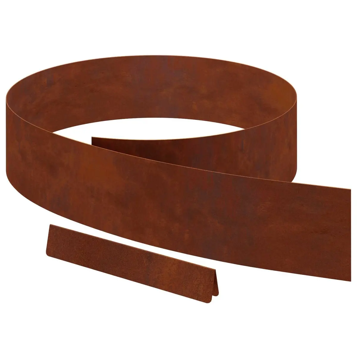 Garden Lawn Edging 450cm Weathering Steel Rusty Brown Outdoor Border Landscaping
