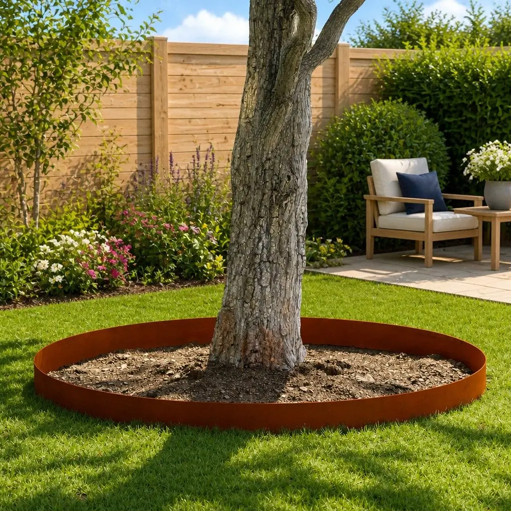 450cm Weathering Steel Lawn Edging
