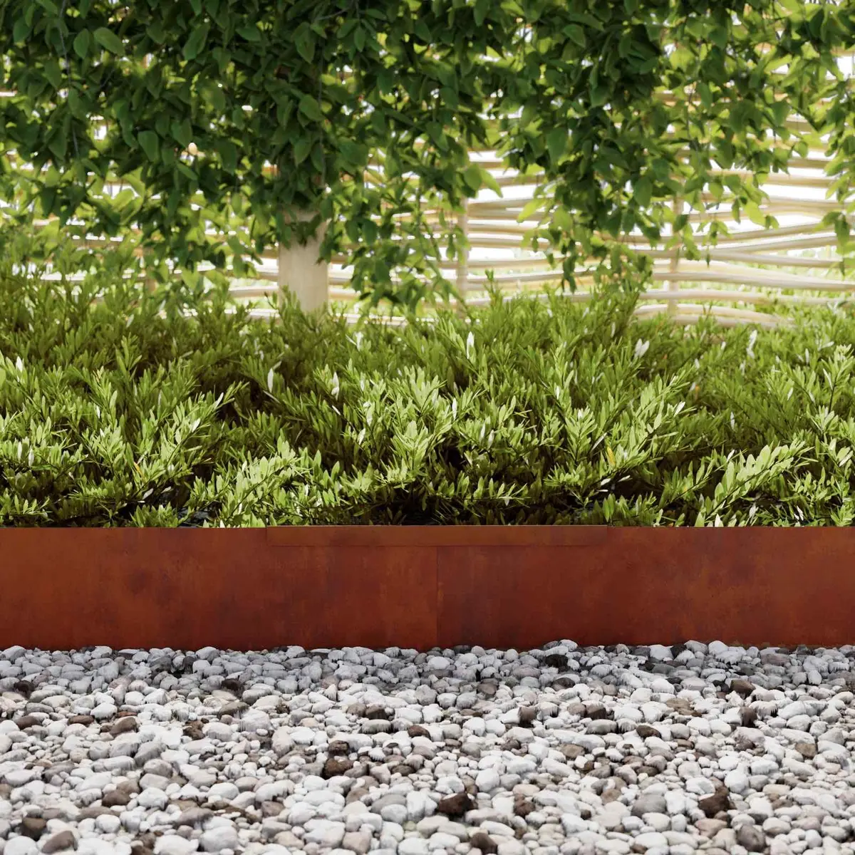 450cm Weathering Steel Lawn Edging