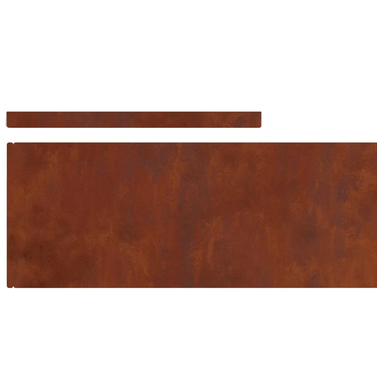 Garden Lawn Edging Outdoor 4 Pieces Weathering Steel Rusty Brown