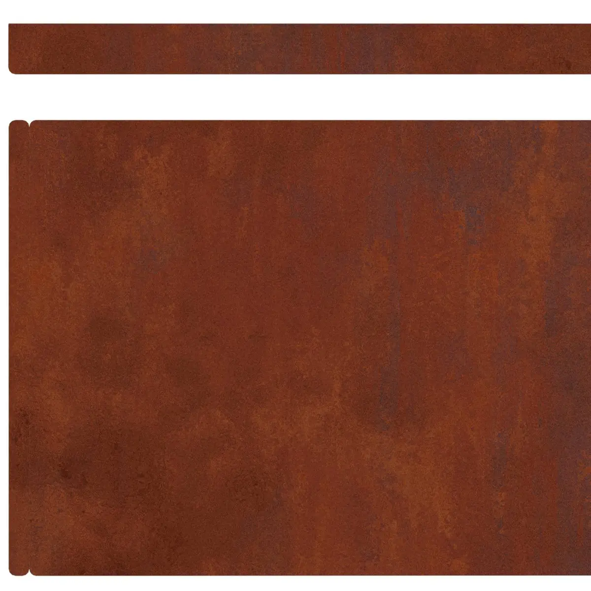 Garden Lawn Edging Outdoor 4 Pieces Weathering Steel Rusty Brown