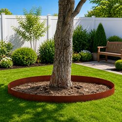 Garden Edging - 4 pcs Weathering Steel 450cm