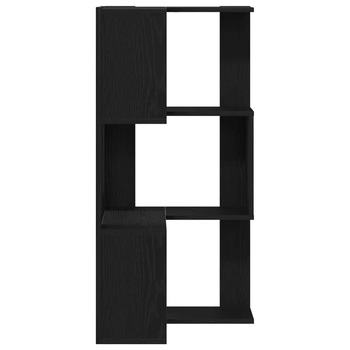 Bookcase Black Oak 50 x 50 x 102 cm Engineered Wood Storage Shelving Unit