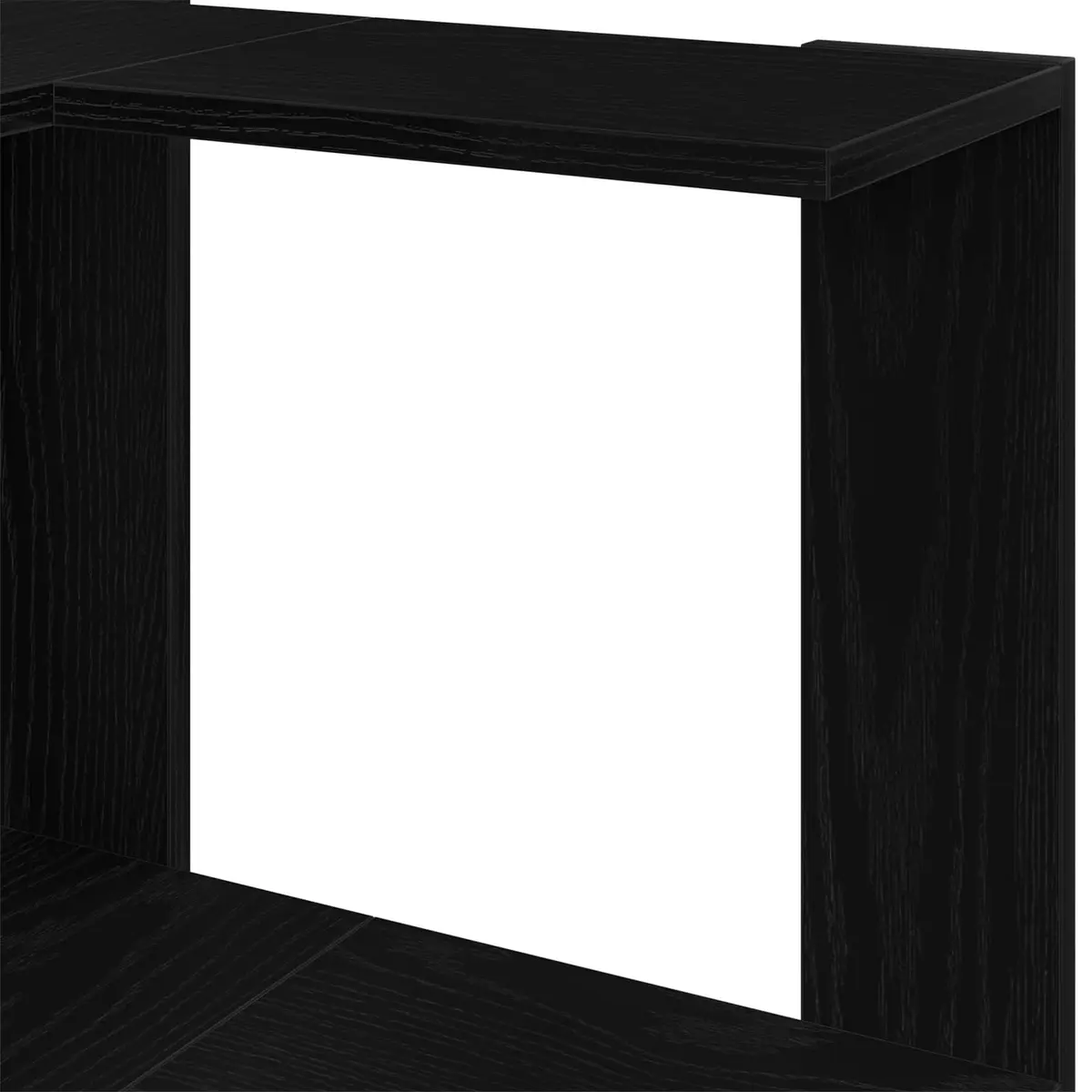 Bookcase Black Oak 50 x 50 x 102 cm Engineered Wood Storage Shelving Unit