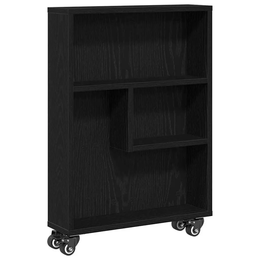 Black Oak Narrow Storage Trolley