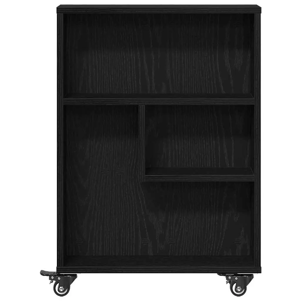 Black Oak Narrow Storage Trolley