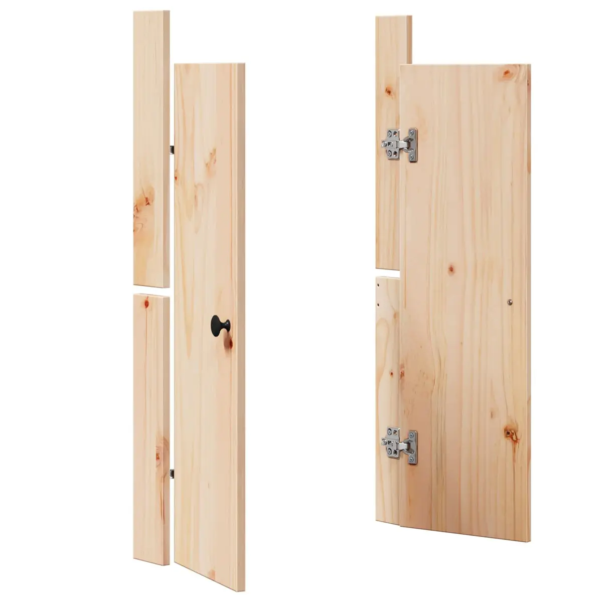 Kitchen Cabinet Door Brown Oak Solid Pine Wood 50 x 82 cm
