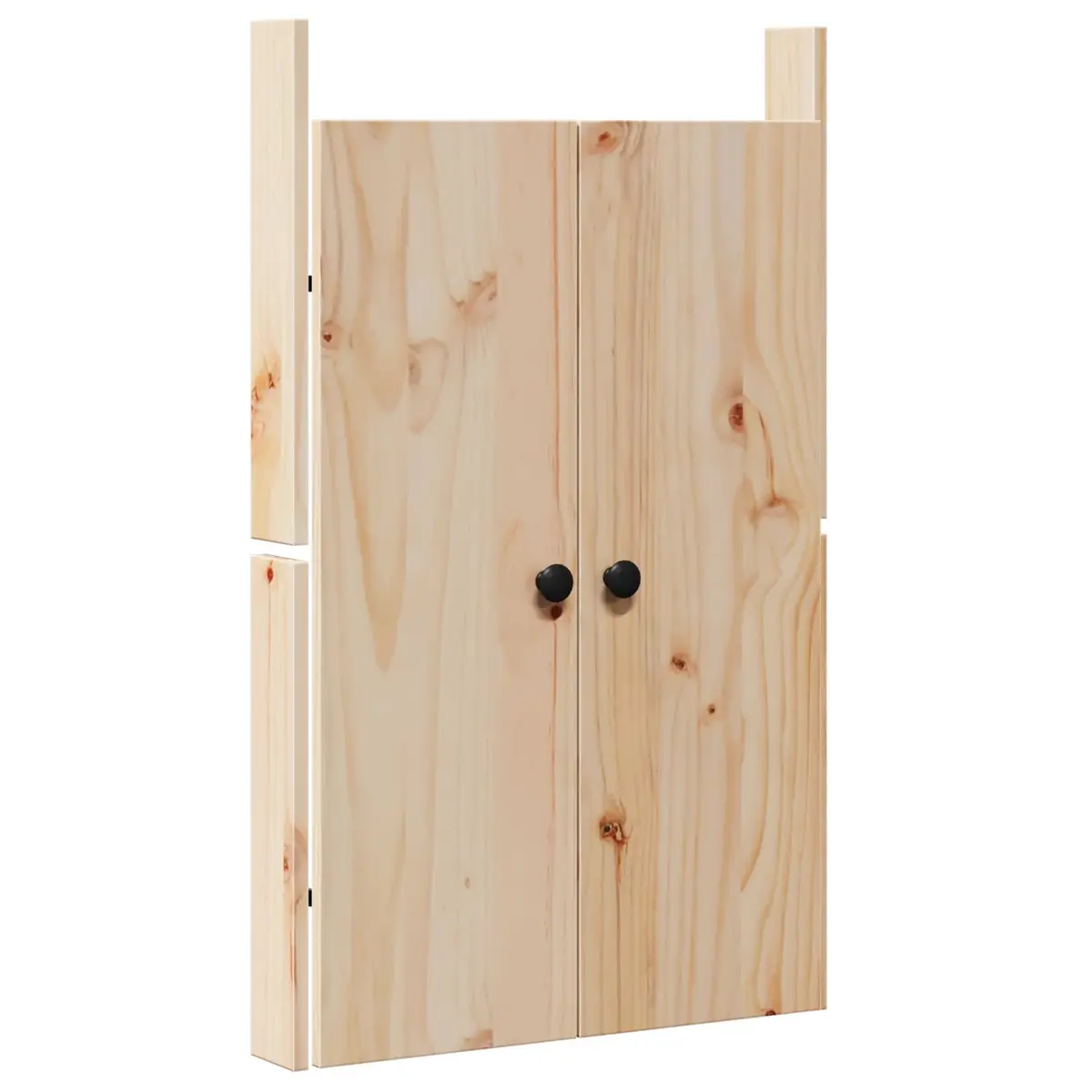 Kitchen Cabinet Door Modern Solid Pine Cream 50 x 9 x 82 cm Contemporary Indoor
