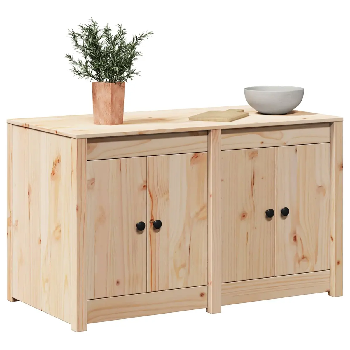 Kitchen Cabinet with Shelf Brown Oak Storage Unit Modern Home Furniture