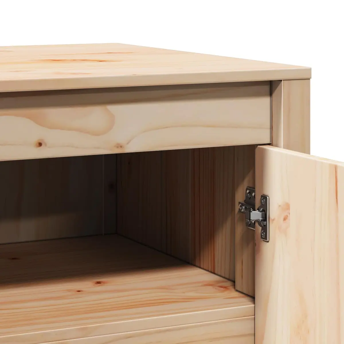 Kitchen Cabinet with Shelf Brown Oak Storage Unit Modern Home Furniture
